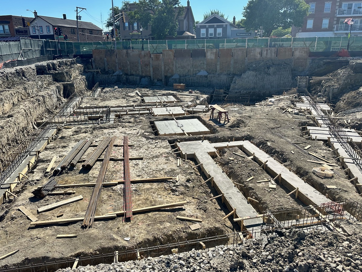 Pouring Teehan's foundation on June 10, 2024